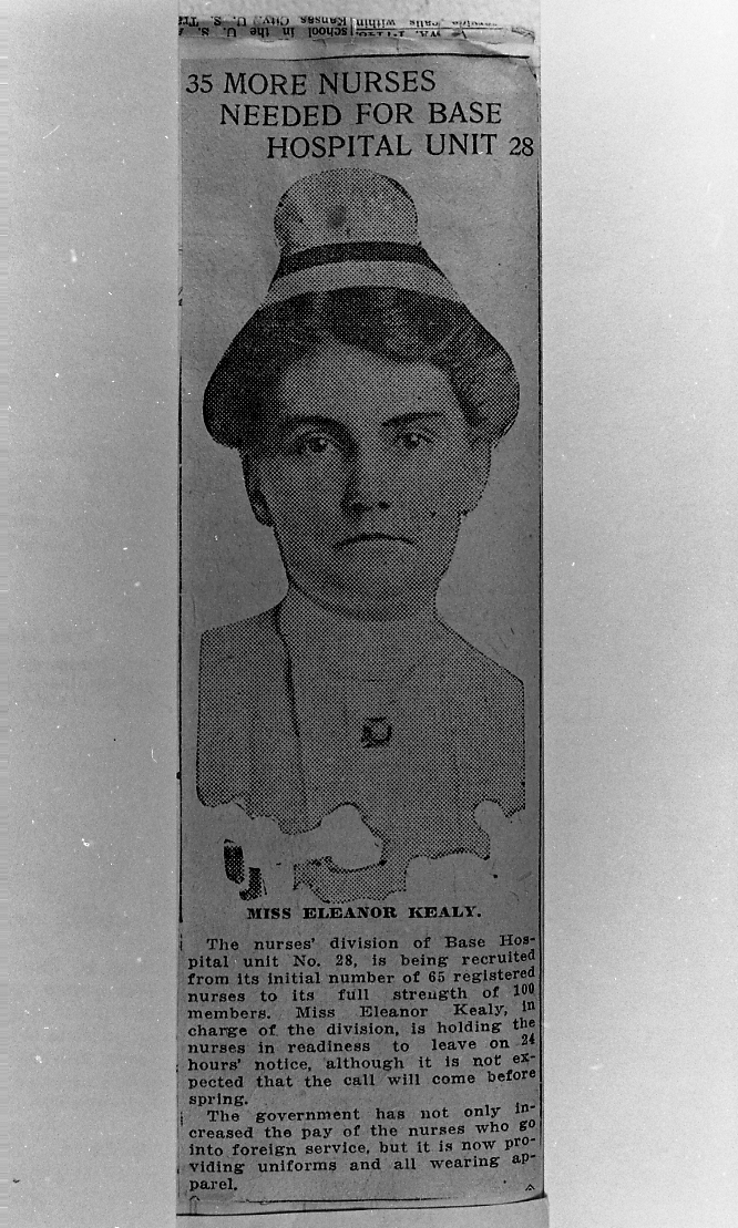 Eleanor Keely Recruiting Notice WWI