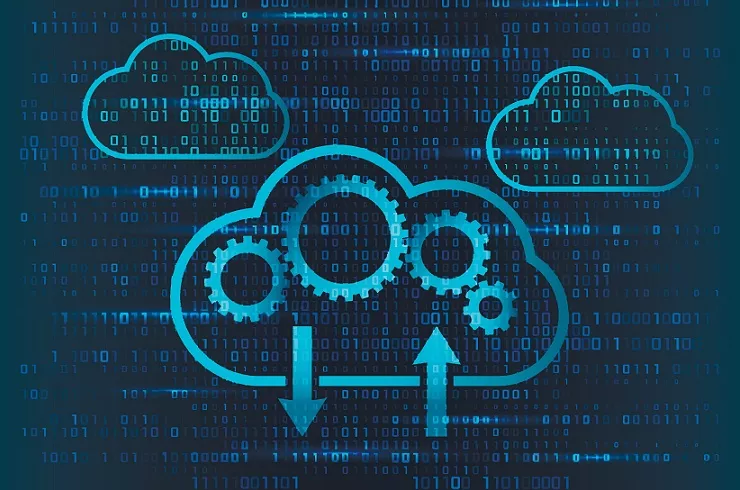 Graphic of data cloud